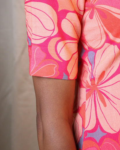 Pink Flowers CO-ORD Set