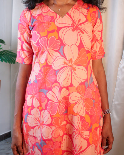 Pink Flowers CO-ORD Set