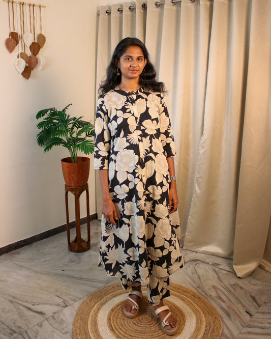 BW Flower CO-ORD Set