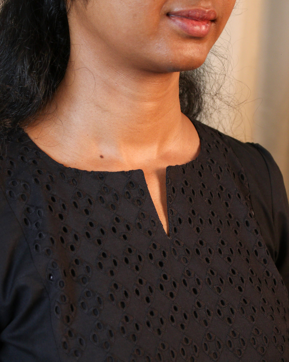 Black Peplum Top