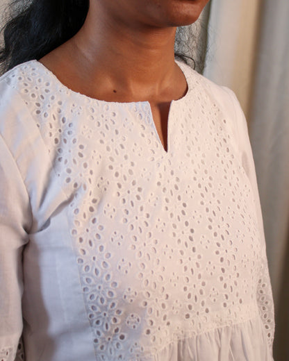 White PeplumTop