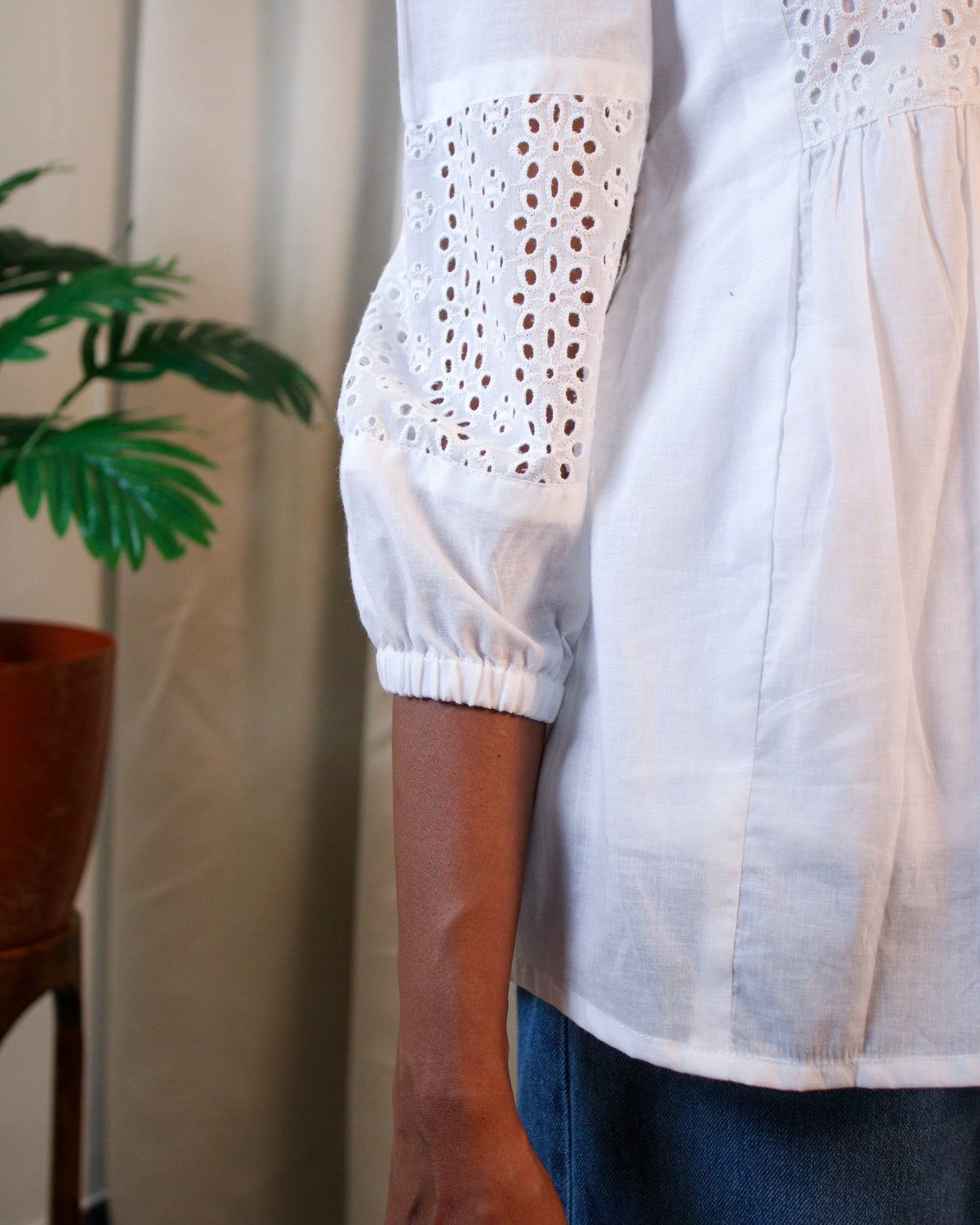 White PeplumTop
