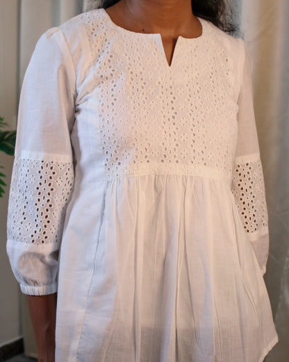 White PeplumTop