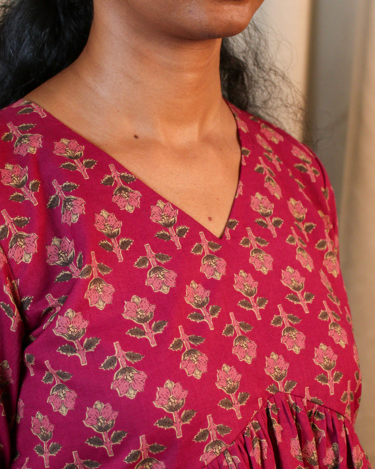 Blush Blossom Peplum Top