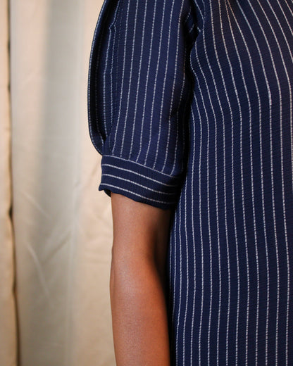 Blue Midnight Striped CO-ORD Set