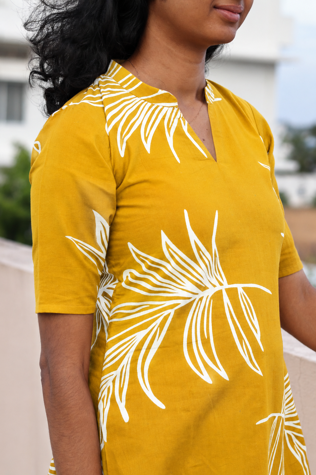 Mustard Leaf and Bloom CO-ORD Set